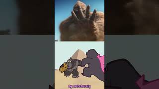 Kong Tries to Recruit Godzilla in Egypt in a nutshell   #funnyshorts #godzilla #kongvsgodzilla