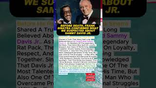 Sinatra’s Final Words About Sammy Davis Jr #franksinatra #sammydavisjr #ratpack