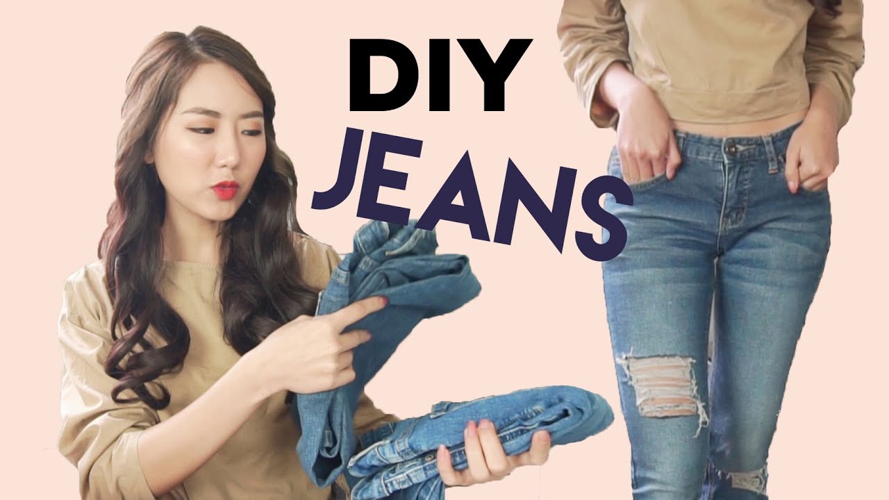 Hướng Dẫn Cách Cắt Ống Quần Jean Tua Rua