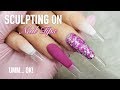 ACRYLIC NAILS SCULPTED OVER TIPS | NEW FASTER TECHNIQUE FOR NAIL TIPS