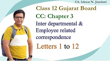 Interdepartmental Correspondence | Employee correspondence | CC Chapter 3 | Letters | SPCC Class 12