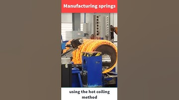 Manufacturing springs using the hot coiling method #springs