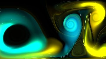 Abstract Energy Swirl Animation Fluid | Futuristic Blue & Yellow Light Flow Loop | FREE TO USE