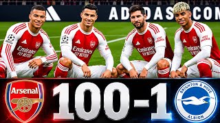 FIFA 26 -MESSI RONALDO YAMAL & MBAPPE | ALL STARS | ARSENAL 100-0 BRIGHTON