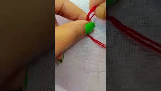easy embroidery design ❤️❤️ #shorts #embroidery #ytshorts #viral #new
