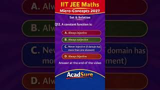 Constant Function? | Set &amp; Relation | Micro Concepts IIT JEE 2027