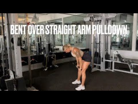 Bent Over Straight Arm Pulldown