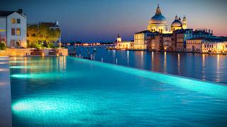 Luxury Night Ambience 🌙 Chill Lounge Music & Water Reflections