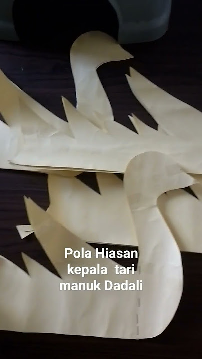 pola hiasan kepala tari manuk dadali #kreativitas