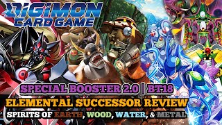 Digimon TCG | Sp. Booster 2.0 - BT18 Spirits of Steel, Earth, Water, &amp; Wood. The Sidelined Spirits