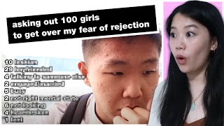 I asked out 100 girls on a date to get over my fear of rejection | WondereLand Reacts to yankeesam11