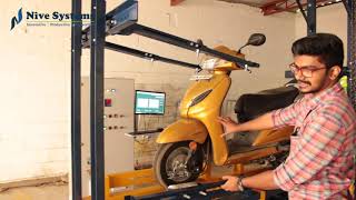 Bump Test Rig - Two wheeler Motor Bike Automated Test Equipment