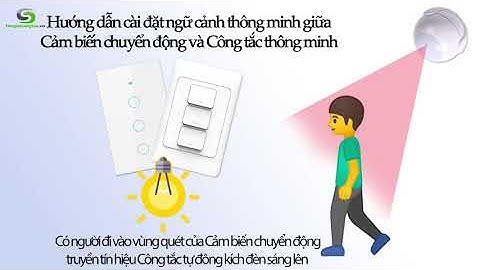 Hướng dẫn cài đặt Ngữ cảnh thông minh Có người đèn sáng giữa Cảm biến chuyển động và Công tắc Tuya