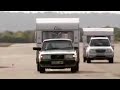 Crazy Volvo Caravan Jump Pt. 1 | Top Gear | Series 3 | BBC Studios