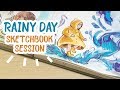 Rainy Day - illo Sketchbook Illustration - Let's Draw Together!