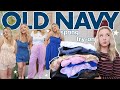 Old navy spring tryon  i went back for all of the spring goodies size xl
