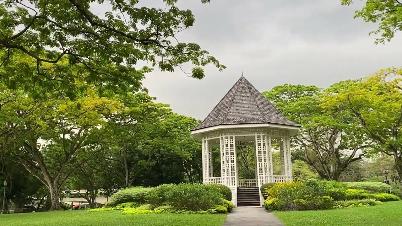 Singapore,Botanical Garden, “Bandstand Gazebo- most iconic architectural & ornamental feature”