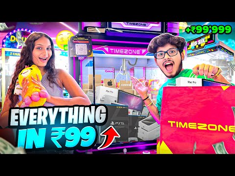 We Won Grand Prize🏆 In Arcade Timezone In 99₹  | Jash & Nidhi Crazy Moments 🤣💕- Jash Dhoka Vlogs