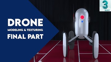 Drone texturing in 3Ds Max (final-part)