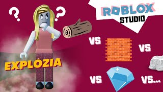 Roblox Studio Experiment: Materiál vs. efekt explózia #cz #roblox #sk #test #robloxstudio