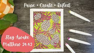 Coloring Matthew 24:42 for Peace & Reflection | Relaxing Bible Verse Coloring Page | Bible Coloring Coloring Matthew 24:42 for Peace & Reflection | Relaxing Bible Verse Coloring Page | Bible Coloring