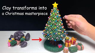 Molding Christmas Dreams: Witness the Beauty of a Handmade Clay Masterpiece!