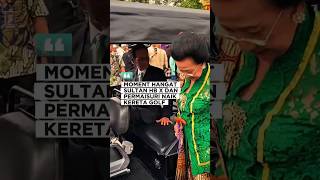 Kehangatan Sultan HB X dengan Permaisurinya naik mobil Golf