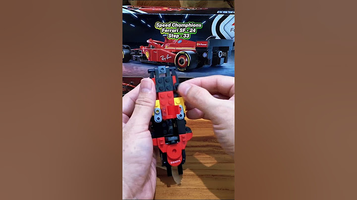 Speed Build | Lego Ferrari SF 24 F1® Race Car - Step 33 - 35 #lego #legobuild #legoferrari #shorts