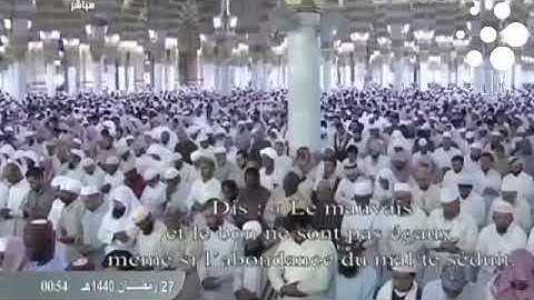 صلاة التهجد من الحرم النبوي الشريف ليلة27من رمضان1440|#خالد_المهنا و #صلاح_البدير|تلاوة فقط