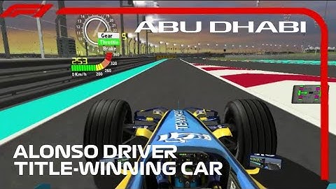 F1 Challenge 2006 Abu Dhabi, Yas Marina Circuit with Renault R25 Fernando Alonso Title Winning Car
