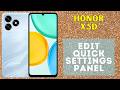 Edit Quick Settings Panel on Honor X5D | Add, Remove & Rearrange Icons