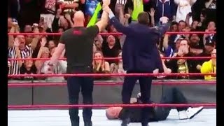 Stone Cold Returns & Attacks Vince Mcmahon & Shane Mcmahon Wwe Raw 2018