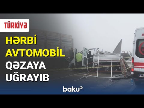 Türkiyədə hərbi avtomobil qəzaya uğrayıb - BAKU TV