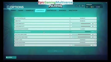 Tutorial For How To Enable The Mouse Smoothing Setting In Paladins Champions Of The Realm