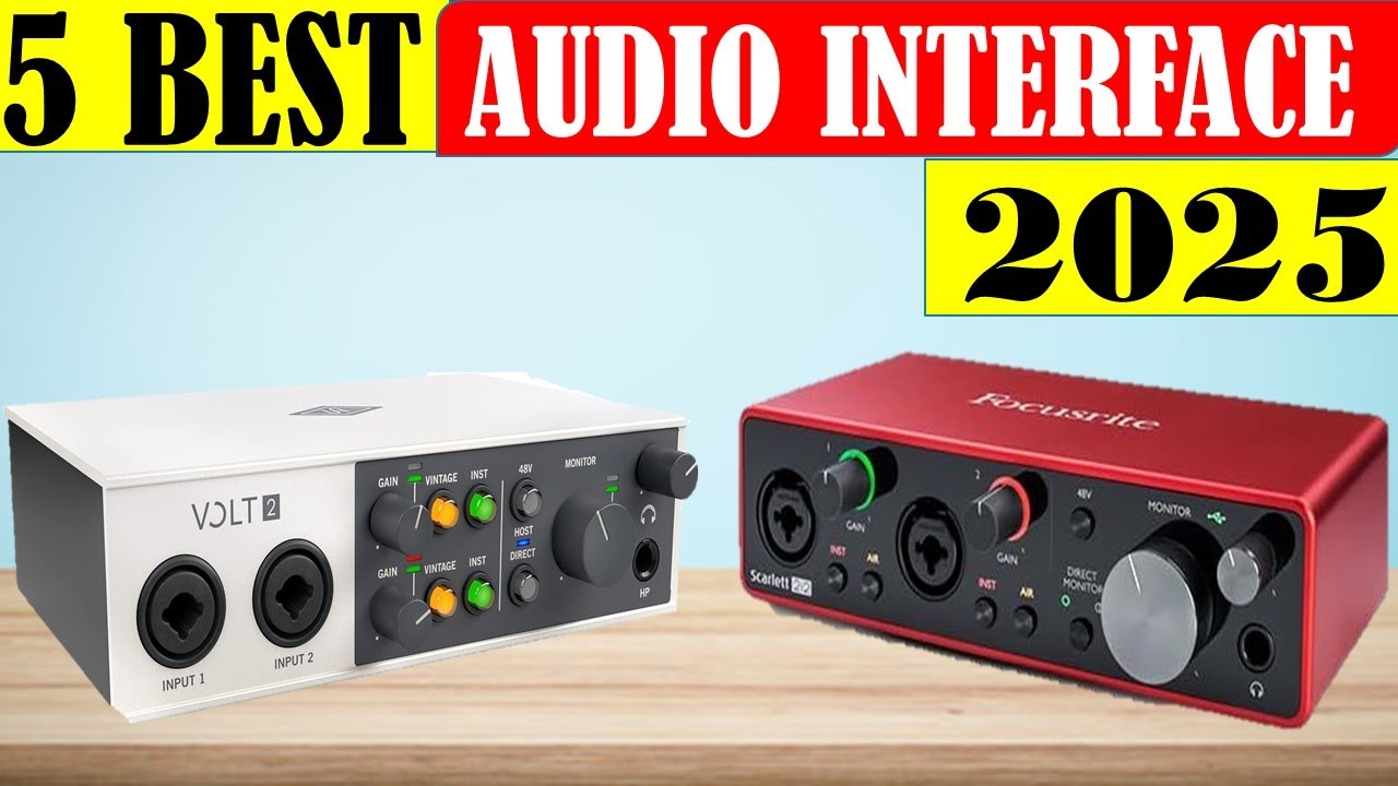 TOP 5: Best Audio Interface in 2025 | Best Audio Interface [REVIEWS ...