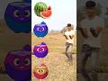 Rounding coconut to Grapes, Mango, lichi&amp;Watermelon - Fruits names magic video