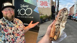 Traveling To Philadelphia | Disney 100 Exhibition &amp; The BEST Philly Cheesesteak | Pennsylvania Vlog