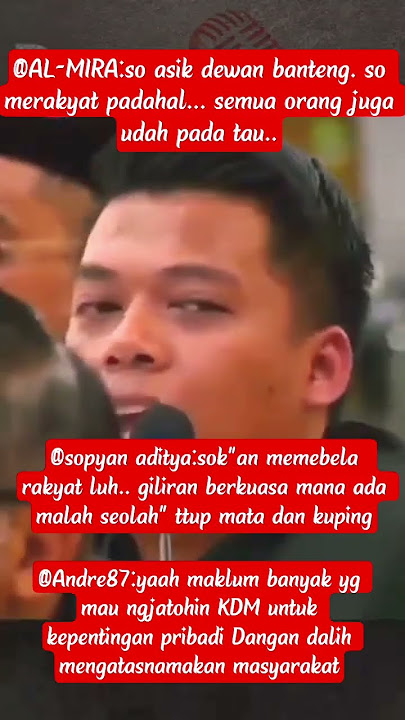kenapa banyak dari PDIP yg suka komplen dengan kinerja KDM ya? #shorts