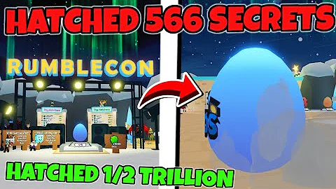 I Hatched 566 SECRETS In RUMBLECON ADMIN ABUSE In Bubble Gum Simulator INFINITY