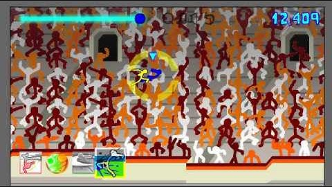 Slush invaders# 2 level 4 and robo hokie boss fight