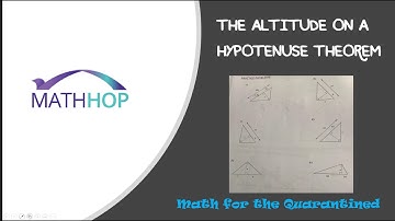 Geometry Altitude to Hypotenuse Theorem