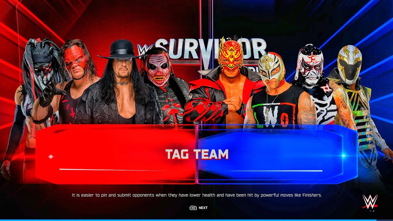 Rey Mysterio, Penta, Dragon Lee & Axiom Vs Undertaker, Kane, The Fiend & Demon Finn balor | WWE 2k25