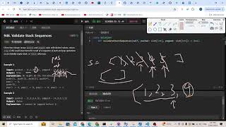 Leetcode 946. Validate Stack Sequences (stack)