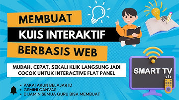 Cuma 5 Menit !! Bikin Kuis Interaktif Pakai Gemini dan Notepad untuk Interactive Flat Panel