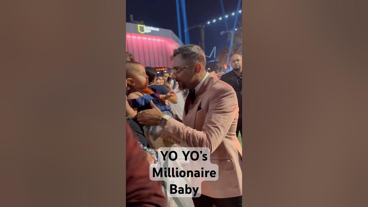 Millionaire song with baby jaza 💕 #ytshorts#shorts#iifa2024 #yoyohoneysingh#glory@YoYoHoneySingh