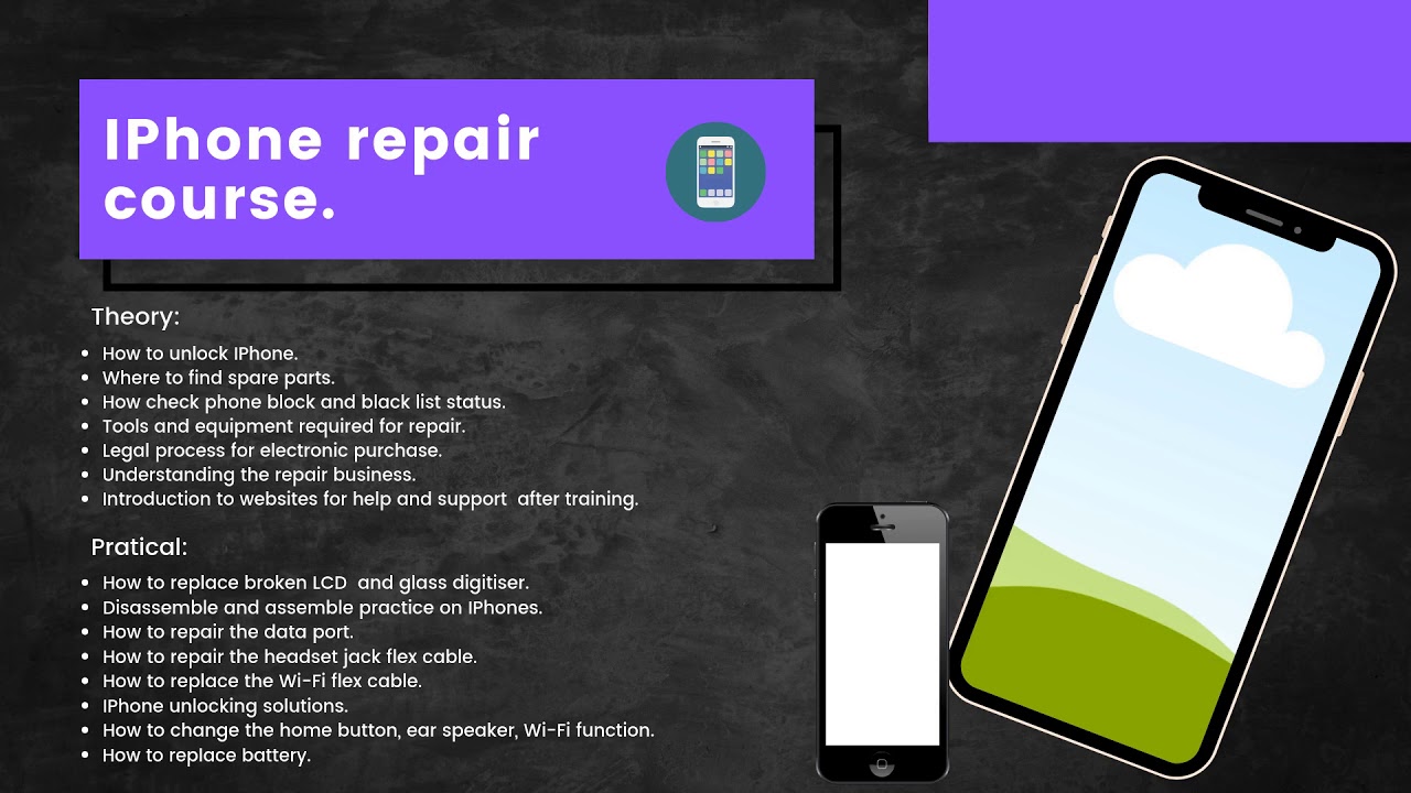 mobile phone repair course YouTube