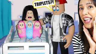 I GAVE BIRTH to *TRIPLETS* 👶👶👶 (Roblox Berry Avenue)