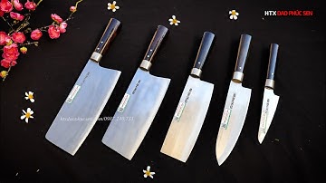 DAO PHÚC SEN, BỘ DAO  THÉP TRẮNG K GỈ_ HANG CHUẨN CỦA HTX DAO PHÚC SEN