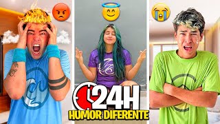 24 HORAS VIVENDO COM HUMORES DIFERENTES *deu briga