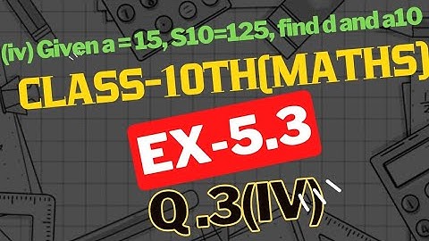 Chapter 5 Arithmetic Progression Ex 5.3 Q 3(iv) Class 10 Maths NCERTl Ex5.3 Q3(iv)